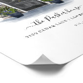 Home Sweet Home Waterverf Grey door Brick Trim Poster