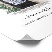 Home Sweet Home Waterverf Stone Zwarte IJzeren deu Poster (Hoek)