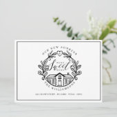 Home Sweet Home We hebben de Home Wreath Crest ver Aankondiging (Staand voorkant)