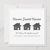 Home Sweet Home We hebben een nieuw huis verhuisd Aankondiging (Voorkant)