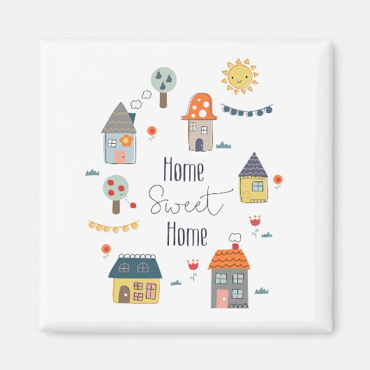 Home Sweet Home Welkomstgeschenk Magneet (Voorkant)