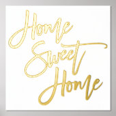 Home Sweet Home White Luxury Real Folie Afdrukken (Voorkant)