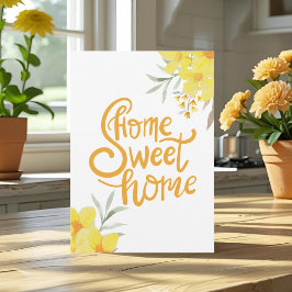 Home Sweet Home Zomer Bloemen Chic Housewarming Kaart