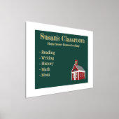 Home Sweet Homescholing Schoolhouse Chalkboard Folie Afdrukken (Laagn)