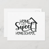 Home Sweet Homeschool Briefkaart (Voorkant / Achterkant)