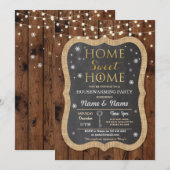 Home Sweet Housewarming Sneeuwvlokken Feestelijke  Kaart (Voorkant / Achterkant)