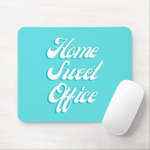 Home Sweet Kantoor Funny Gezegde Typografie Kantoo Muismat