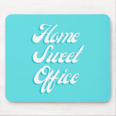 Home Sweet Kantoor Funny Gezegde Typografie Kantoo Muismat (Voorkant)
