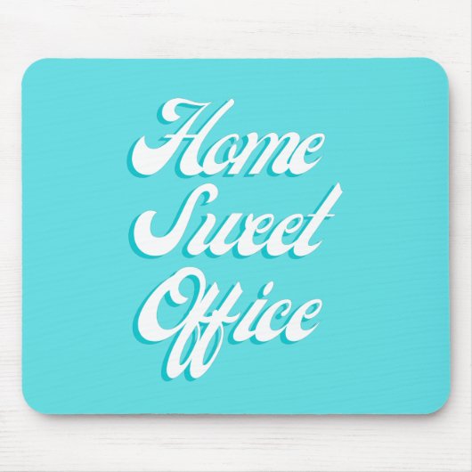 Home Sweet Kantoor Funny Gezegde Typografie Kantoo Muismat (Voorkant)