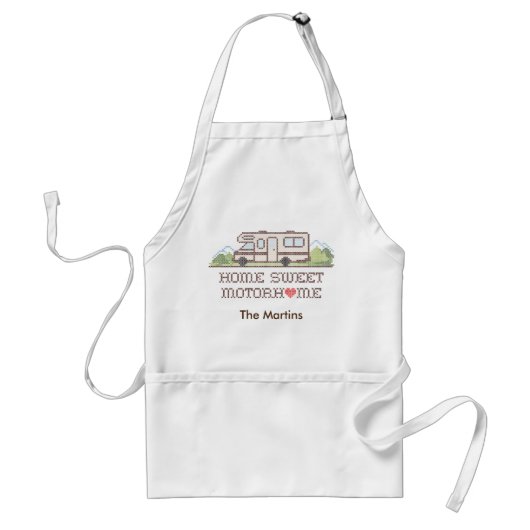 Home Sweet Motor Home Apron Standaard Schort (Voorkant)