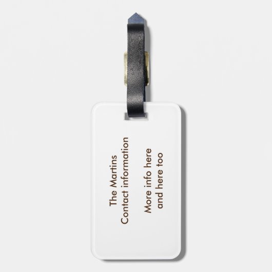 Home Sweet Motor Home Bagagelabel (Achterkant verticaal)