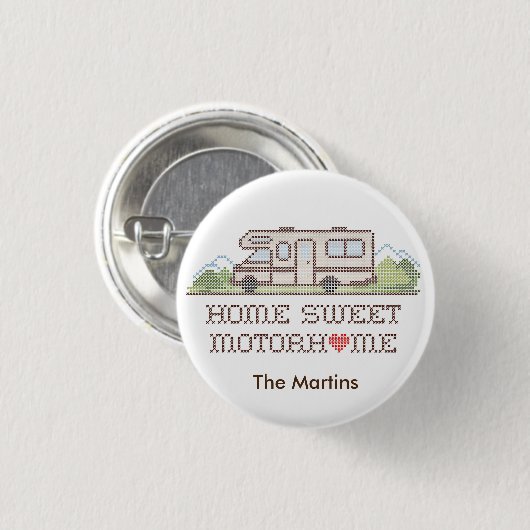 Home Sweet Motor Home Button (Voorkant /achterkant)
