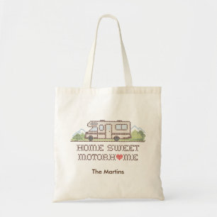 Home Sweet Motor Home Canvas tas