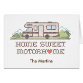 Home Sweet Motor Home Card (Voorkant Horizontaal)