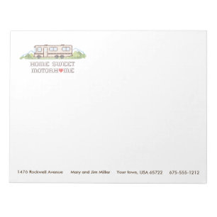 Home Sweet Motor Home-laptop Notitieblok