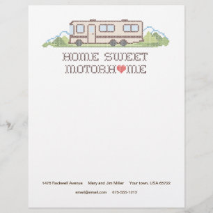 Home Sweet Motor Home Letterhead Briefhoofd Sjabloon