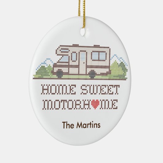 Home Sweet Motor Home Ornament (Rechts)