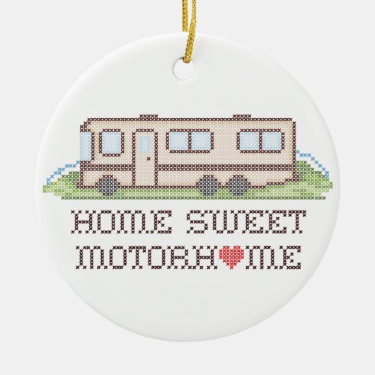 Home Sweet Motor Home Ornament (Voorkant)