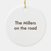 Home Sweet Motor Home Ornament (Achterkant)