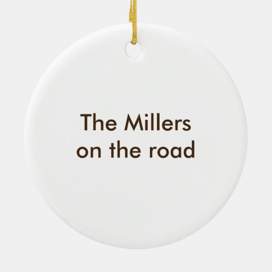 Home Sweet Motor Home Ornament (Achterkant)