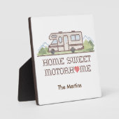 Home Sweet Motor Home Plaque Fotoplaat (Voorkant)