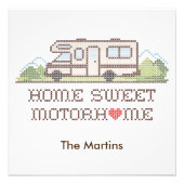 Home Sweet Motor Home Print Foto Afdruk (Voorkant)