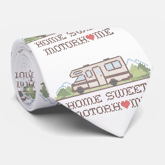 Home Sweet Motor Home Stropdas (Opgerold)