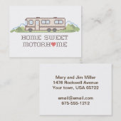 Home Sweet Motor Home Visitekaartje (Voorkant / Achterkant)
