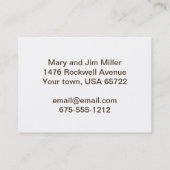 Home Sweet Motor Home Visitekaartje (Achterkant)