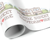 Home Sweet Motor Home Wrapping Paper Cadeaupapier (Rol Hoek)