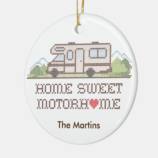 Home Sweet Motorhome Ornament (Links)