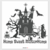 Home Sweet MotorHome Sticker (Vel)