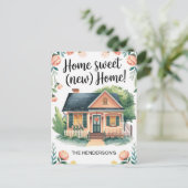Home Sweet New Home Adreswijziging Briefkaart (Staand voorkant)
