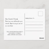 Home Sweet New Home Adreswijziging Briefkaart (Achterkant)