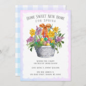 Home Sweet New Home Bloemen Paasmand Verhuizen Aankondiging (Voorkant / Achterkant)