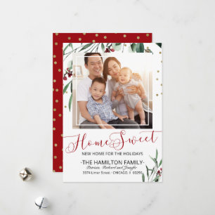 Home Sweet New Home Moving Notice Foto Feestdagenkaart