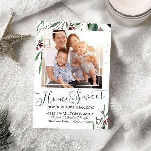 Home Sweet New Home Moving Notice Foto Feestdagenkaart