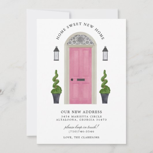 Home Sweet New Home Moving Uitnodiging (Voorkant)