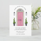 Home Sweet New Home Moving Uitnodiging (Staand voorkant)