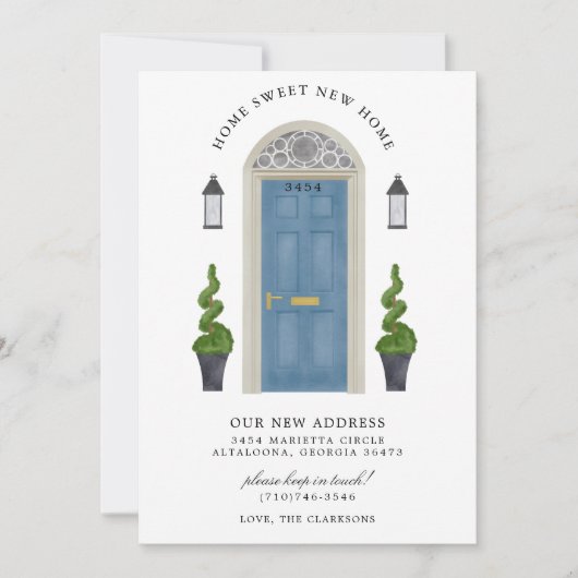 Home Sweet New Home Moving Uitnodiging (Voorkant)