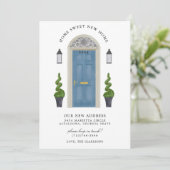 Home Sweet New Home Moving Uitnodiging (Staand voorkant)