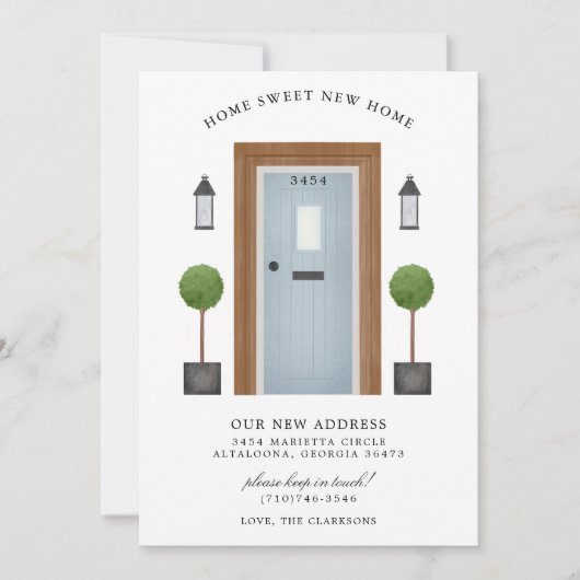 Home Sweet New Home Moving Uitnodiging (Voorkant)
