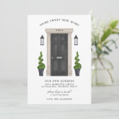 Home Sweet New Home Moving Uitnodiging (Staand voorkant)