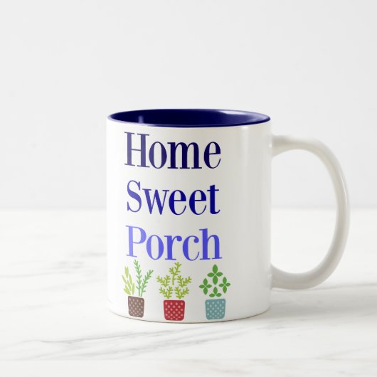 Home Sweet Porch Two-Tone Coffee Mok (Rechts)