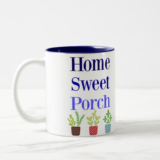 Home Sweet Porch Two-Tone Coffee Mok (Links)