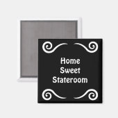 Home Sweet Stateroom Deurmarkering Magneet (Voorkant / Achterkant)