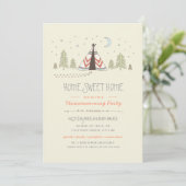 Home Sweet Tipi Housewarming Invite Kaart (Staand voorkant)