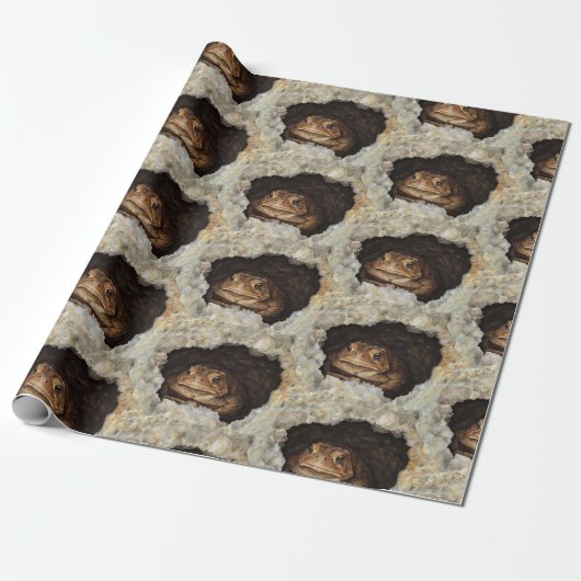 Home Sweet Toad Home Cadeaupapier (Uitgerold)