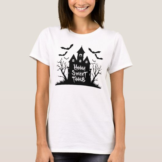 Home Sweet Tomb | Funny Halloween Tee T-shirt (Voorkant)