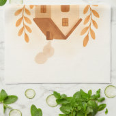 Home sweet warm home  theedoek (Gevouwen)